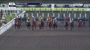 Video preview image for Kempton Park 19:45 - Try Our New Super Boosts At Unibet Handicap (6) (Div 1)