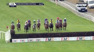 Video preview image for Punchestown 16:50 - Hanlon Concrete Irish European Breeders Fund Glencarraig Lady Francis Flood Mares Handicap Chase (Grade B)