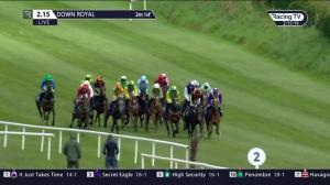 Video preview image for Down Royal 14:15 - Money Back On The Boylesports App Handicap Hurdle