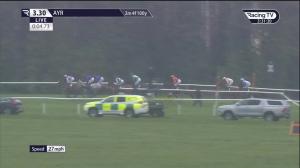 Video preview image for Ayr 15:30 - Racing TV Profits Returned To Racing Mares' Novices' Hurdle (4)