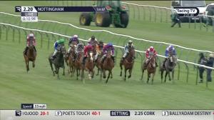 Video preview image for Nottingham 14:20 - racingtv.com Handicap (Qualifier) (5)