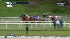 Video preview image for York 15:10 - Matchbook Yorkshire Cup (Group 2) (1)