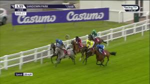 Video preview image for Sandown Park 17:55 - Casumo Horse Racing & Sports Betting Handicap (4)