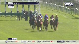 Video preview image for Redcar 14:55 - racingtv.com EBF Restricted Novice Stakes (4) (Div 1)