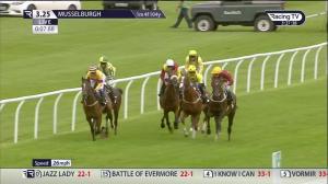 Video preview image for Musselburgh 15:25 - Racing TV Edinburgh Cup Handicap (3)