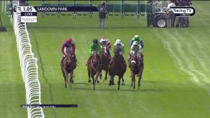 Video preview image for Sandown Park 13:05 - Watch Racing Free Online At Coral Handicap (3)
