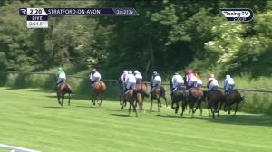 Video preview image for Stratford-on-Avon 14:20 - Mansionbet's Betstival Beaten By A Head Novices' Handicap Chase (5)