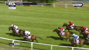 Video preview image for Cartmel 14:30 - William Hill Play Responsibly Female Jockeys' Handicap Hurdle (Pro/Am) (3)
