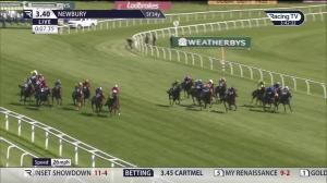 Video preview image for Newbury 15:40 - Weatherbys Super Sprint Stakes (2)