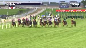 Video preview image for Galway 17:45 - Colm Quinn Bmw Irish European Breeders Fund Corrib Fillies Stakes (Listed)