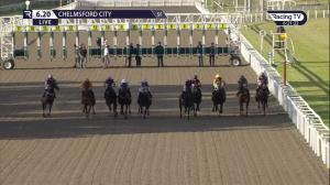 Video preview image for Chelmsford City 18:20 - Tote Placepot Your First Bet Nursery Handicap (6)