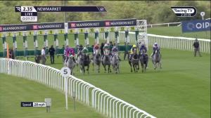 Video preview image for Newmarket 14:35 - Mansionbet Beaten By A Head Grey Horse Handicap (4)