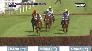 Video preview image for Stratford-on-Avon 16:30 - Watch On Racing TV Novices' Handicap Chase (4)