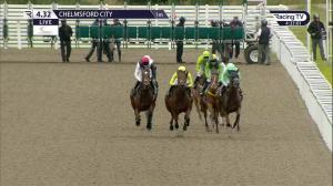 Video preview image for Chelmsford City 16:32 - Peter Andre At Chelmsford City Racecourse Maiden Fillies' Stakes (5)
