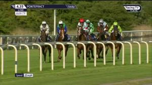Video preview image for Pontefract 16:35 - Nadeen Dawson Memorial Maiden Stakes (5)