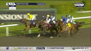 Video preview image for Kempton Park 19:15 - Follow@mansionbet On Twitter Handicap (Qualifier) (3)