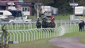 Video preview image for Stratford-on-Avon 14:52 - Racing Welfare Supporting Racing's Workforce Novices' Handicap Hurdle (4)