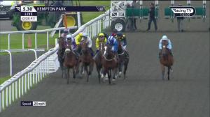 Video preview image for Kempton Park 17:30 - Unibet Casino Deposit £10 Get £40 Bonus Novice Stakes (5)