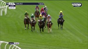 Video preview image for Carlisle 16:15 - Racing TV Handicap Hurdle (5) (Div 2)