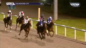 Video preview image for Chelmsford City 18:30 - racingwelfare.co.uk EBF Novice Stakes (5)