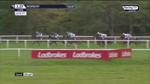 Video preview image for Newbury 15:23 - Hot To Trot Racing Fillies' Handicap (4)
