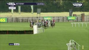 Video preview image for Wetherby 12:55 - Bet365 Novices' Handicap Hurdle (4) (Div 1)
