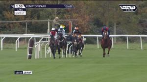 Video preview image for Kempton Park 13:55 - Watch RacingTV With Free Trial Now Novices' Hurdle (4)