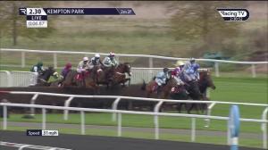 Video preview image for Kempton Park 14:30 - Start Your RacingTV Free Trial Now Handicap Chase (3)