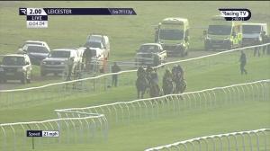 Video preview image for Leicester 14:00 - Watch On Racing TV Novices' Selling Hurdle (4)