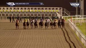Video preview image for Chelmsford City 18:00 - Support The Injured Jockeys Fund Handicap (5)