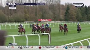 Video preview image for Newbury 14:25 - Get Your Ladbrokes £1 Free Bet Today Handicap Chase (2)