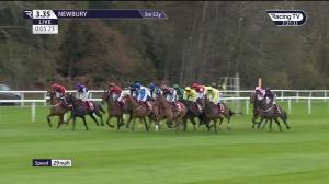Video preview image for Newbury 15:35 - Play Ladbrokes 1-2-free On Football Handicap Hurdle (2)