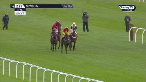 Video preview image for Newbury 14:25 - Ladbrokes Committed To Safer Gambling Intermediate Hurdle (Limited Handicap) (Gerry Fielden) (Listed) (1) 