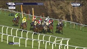 Video preview image for Leicester 13:07 - Join Racing TV Now Conditional Jockeys' Selling Hurdle (4)