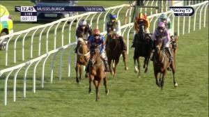 Video preview image for Musselburgh 12:45 - Join Racing TV Now Introductory Juvenile Hurdle (Qualifier) (2)