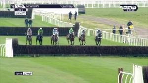 Video preview image for Newbury 13:25 - Prodec Networks Novices' Limited Handicap Chase (3)