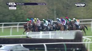 Video preview image for Newbury 14:35 - BetVictor Wishes Everyone A Merry Christmas EBF Stallions 'National Hunt' Novices' Hurdle (Qualifier) (4)