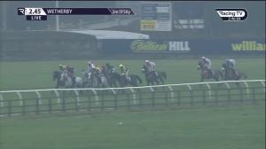 Video preview image for Wetherby 14:45 - William Hill Best Odds Guaranteed Handicap Hurdle (3)