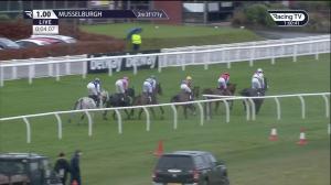 Video preview image for Musselburgh 13:00 - Betway Heed Your Hunch Conditional Jockeys' Handicap Hurdle (Qualifier) (4)