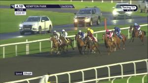 Video preview image for Kempton Park 16:10 - Unibet Casino Deposit £10 Get £40 Bonus Novice Stakes (5)
