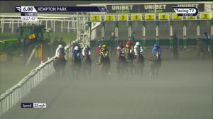 Video preview image for Kempton Park 18:00 - Unibet Casino Deposit £10 Get £40 Bonus Novice Stakes (5)