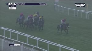 Video preview image for Wetherby 13:39 - racingtv.com Novices' Handicap Hurdle (4)