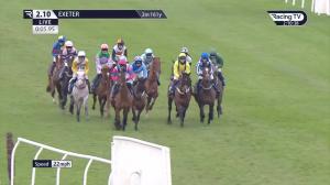 Video preview image for Exeter 14:10 - Try Racing TV For Free Now Maiden Hurdle (4)