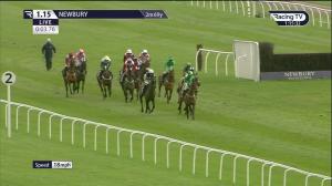 Video preview image for Newbury 13:15 - Start Your RacingTV Free Trial Novices' Hurdle (4)