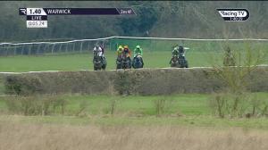 Video preview image for Warwick 13:40 - Watch RacingTV With Free Trial Now Novices' Handicap Chase (4)