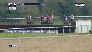Video preview image for Warwick 14:15 - Ian Duckham's 70th Birthday Celebration Mares' 'National Hunt' Novices' Hurdle (3)