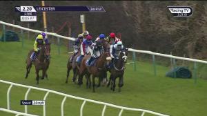 Video preview image for Leicester 14:20 - Tracey and Mark's 60th Birthday Celebrations Novices' Hurdle (4)