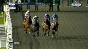 Video preview image for Kempton Park 18:30 - Unibet 3 Uniboosts A Day Handicap (3)