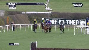 Video preview image for Kelso 15:50 - Jumping For Joy With Free RacingTV Maiden Hurdle (4)