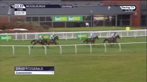 Video preview image for Musselburgh 12:57 - Bet365 Frodon Novices' Chase (2)